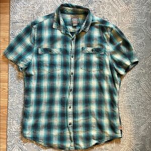 St. John’s Bay Men's Blue Plaid Shirt